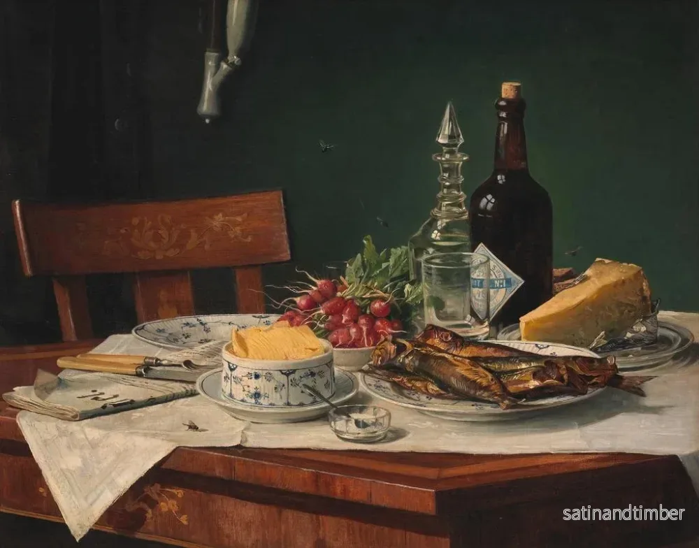 Reproduktion av målningen Le Petit Déjeuner - Oluf August Hermansen - Bild 2