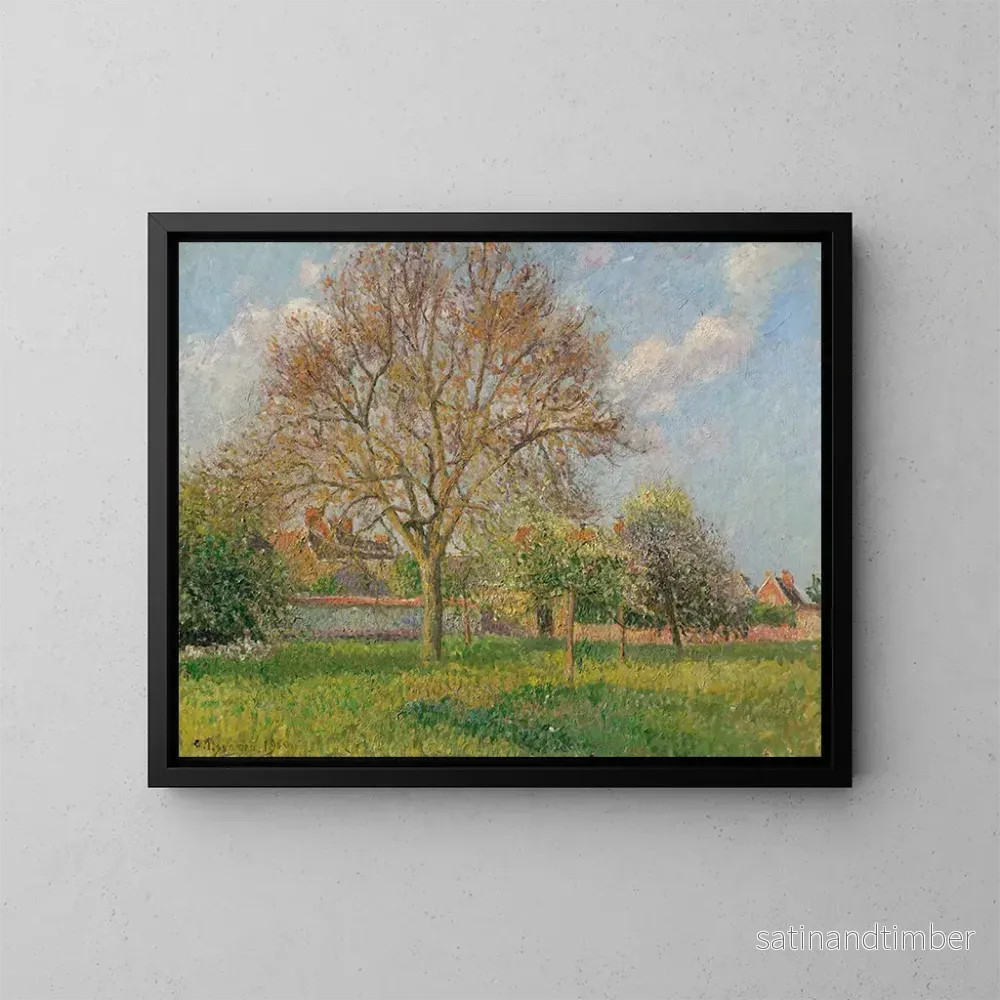 Reproduktion av målningen Le grand noyer ragné après-midi – Camille Pissarro Reproduktion av målningen Le grand noyer ragné après-midi – Camille Pissarro
