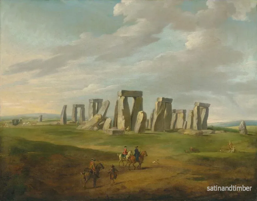 Reproduktion av målningen Stonehenge med en vagn och ryttare - James Ross - Bild 2
