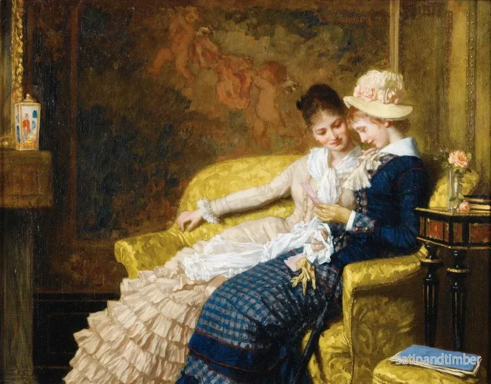 Reproduktion av målningen La Lettre d'amour - Joseph Scheurenberg - Bild 2