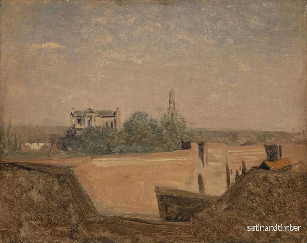 Reproduktion av målningen av Les remparts d'Arras - Jean-Baptiste-Camille Corot - Bild 2