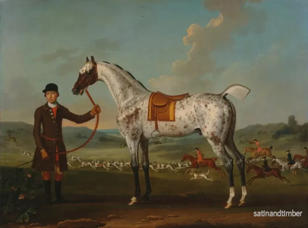 Reproduktion av målningen Scipion, en fläckig jägare, ägs av överstelöjtnant Roche - Thomas Spencer - Bild 2