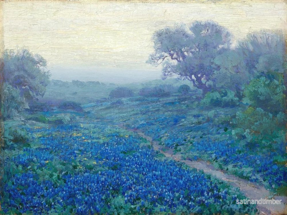 Reproduktion av målningen Blåklint vid soluppgången - Julian Onderdonk - Bild 2