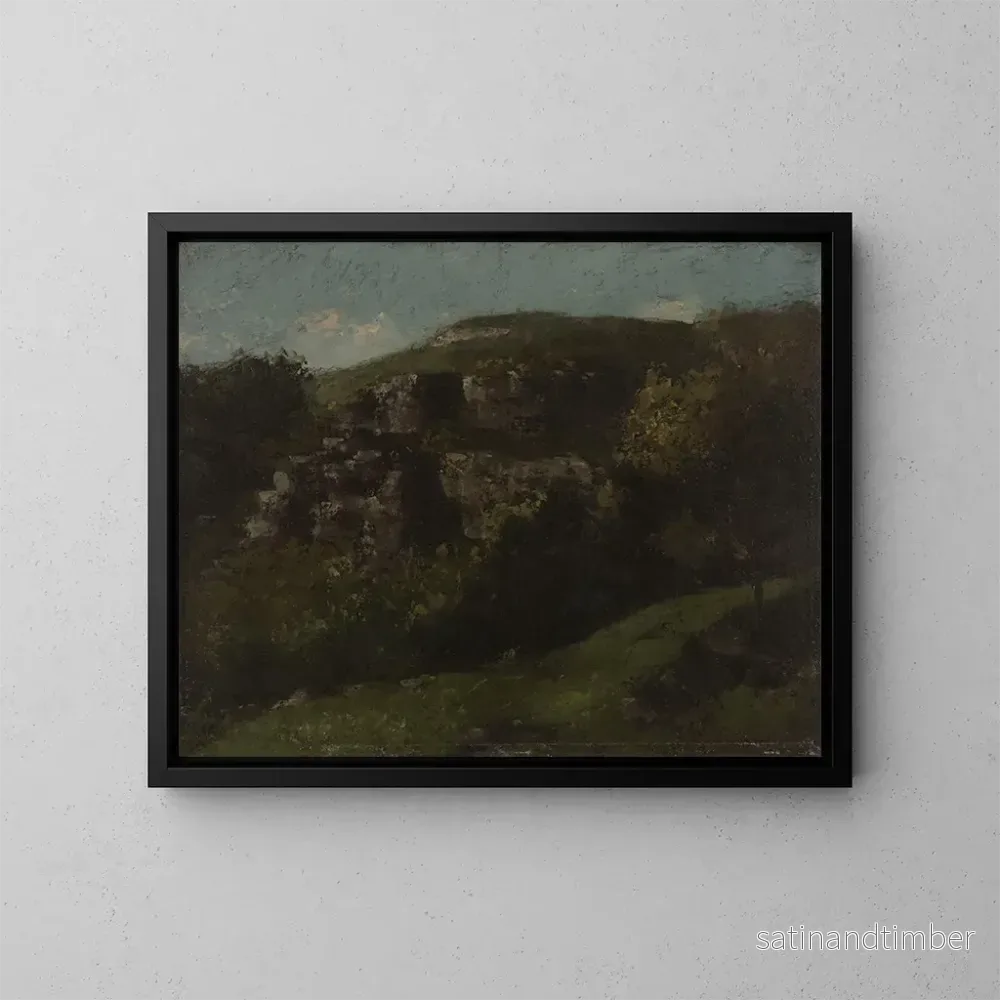 Reproduktion av målningen Rochers d'Ornans - Gustave Courbet