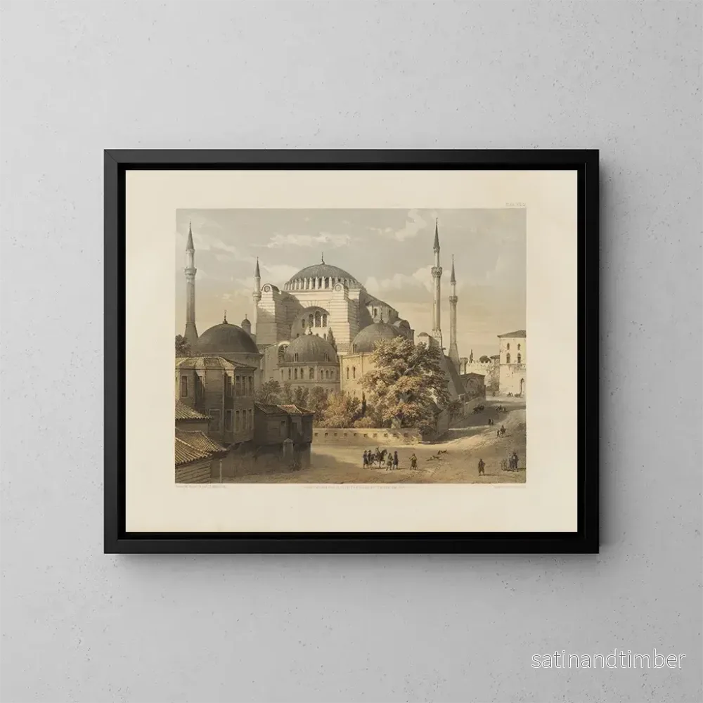 Reproduktion av målningen Sainte Sophie i Konstantinopel nyligen restaurerad på order av Hans Majestät sultan Abdul Medjid nr 19 - Gaspare Fossati