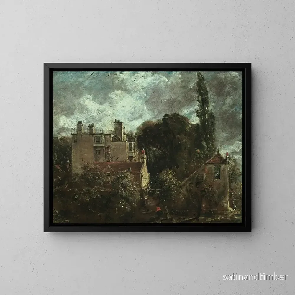 Reproduktion av målningen Boskén eller Amiralerna huset i Hampstead - John Constable