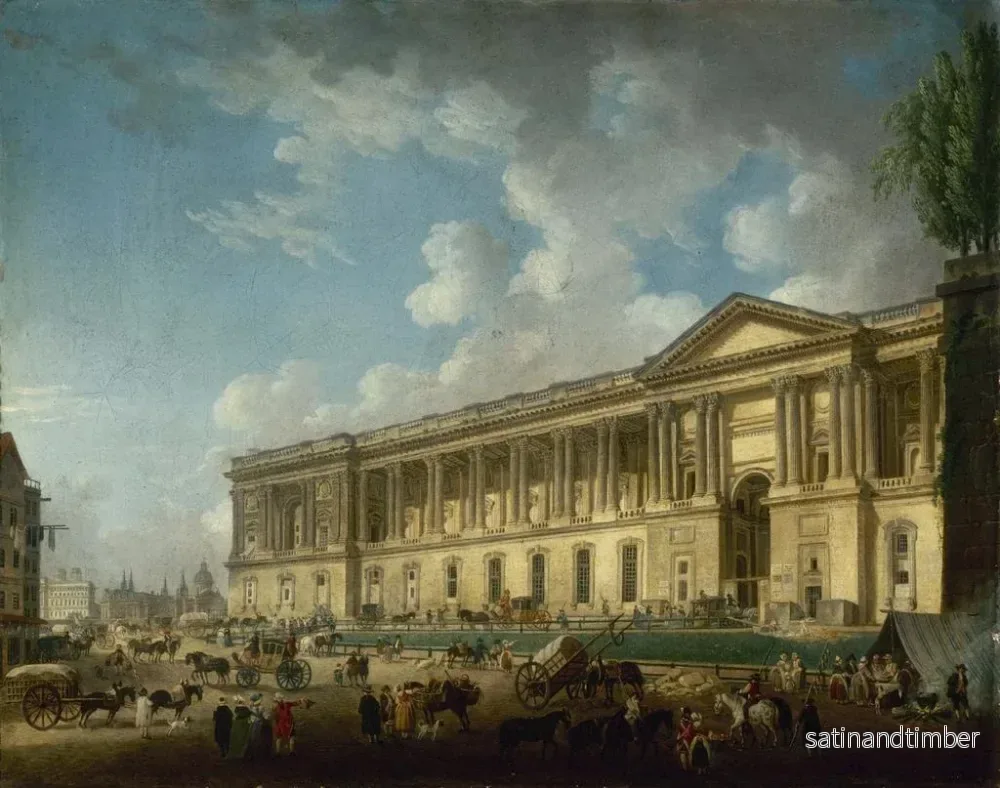 Reproduktion av målningen La colonnade du Louvre nouvellement dégagée - Pierre-Antoine Demachy - Bild 2