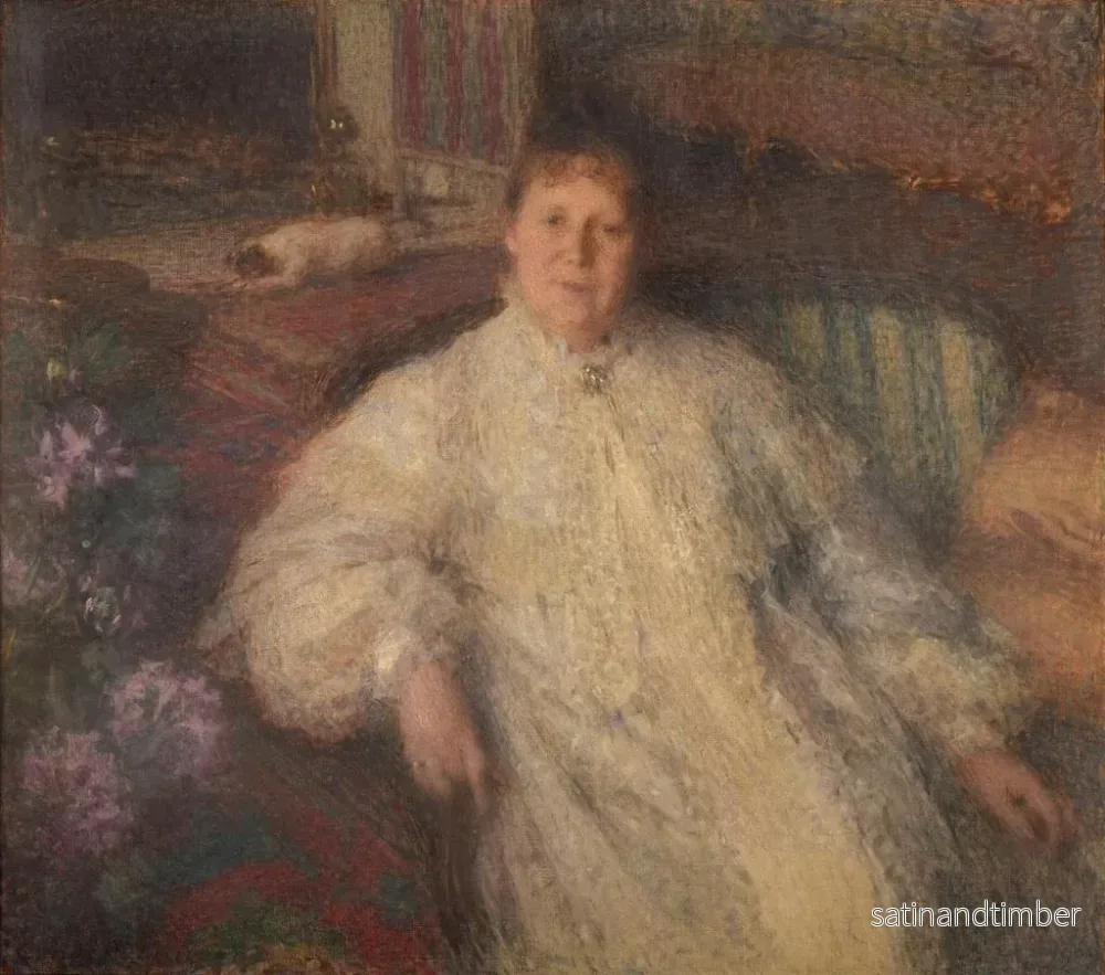 Reproduktion av målningen Madame Dauphin, Demeure de Paul Jamot - Ernest Laurent - Bild 2