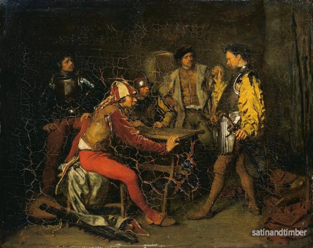 Reproduktion av målningen La salle de garde - Ernest Meissonier - Bild 2