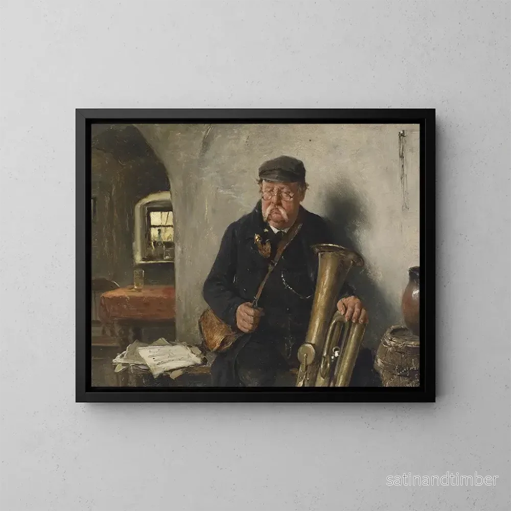 Reproduktion av målningen Le joueur de tuba – Josef Kinzel Reproduktion av målningen Le joueur de tuba – Josef Kinzel