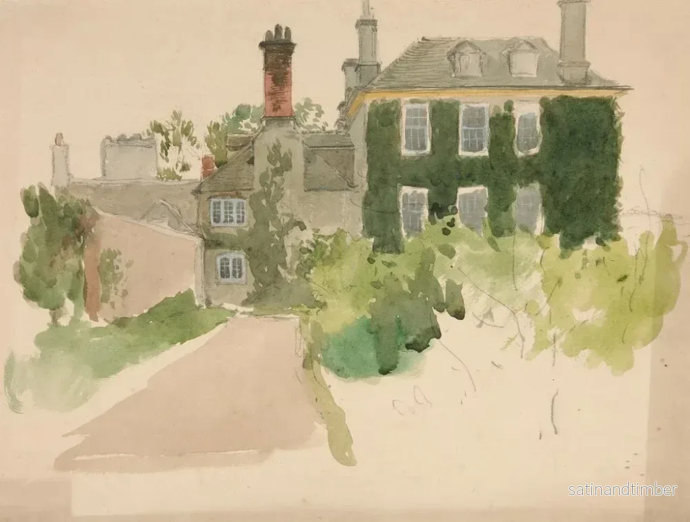 Reproduktion av målningen Studie av arkitektur II - Edwin Austin Abbey - Bild 2