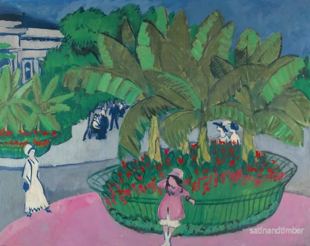 Reproduktion av målningen Le bosquet d'Albertplatz à Dresde - Ernst Ludwig Kirchner - Bild 2