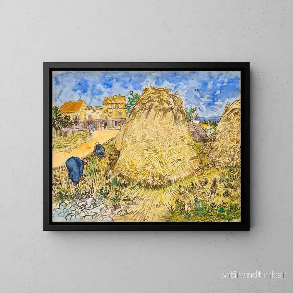 Reproduktion av målningen av vetemölsfält - Vincent van Gogh