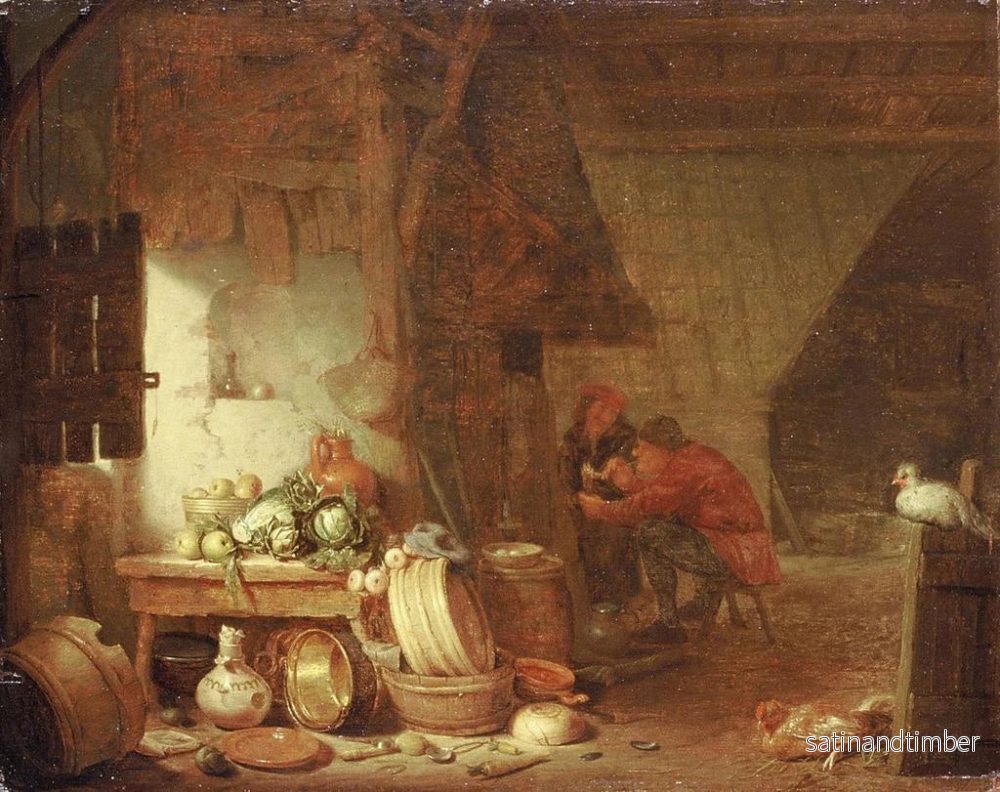 Reproduktion av målningen av det inre av bondköket - Hendrik Martensz Sorgh - Bild 2