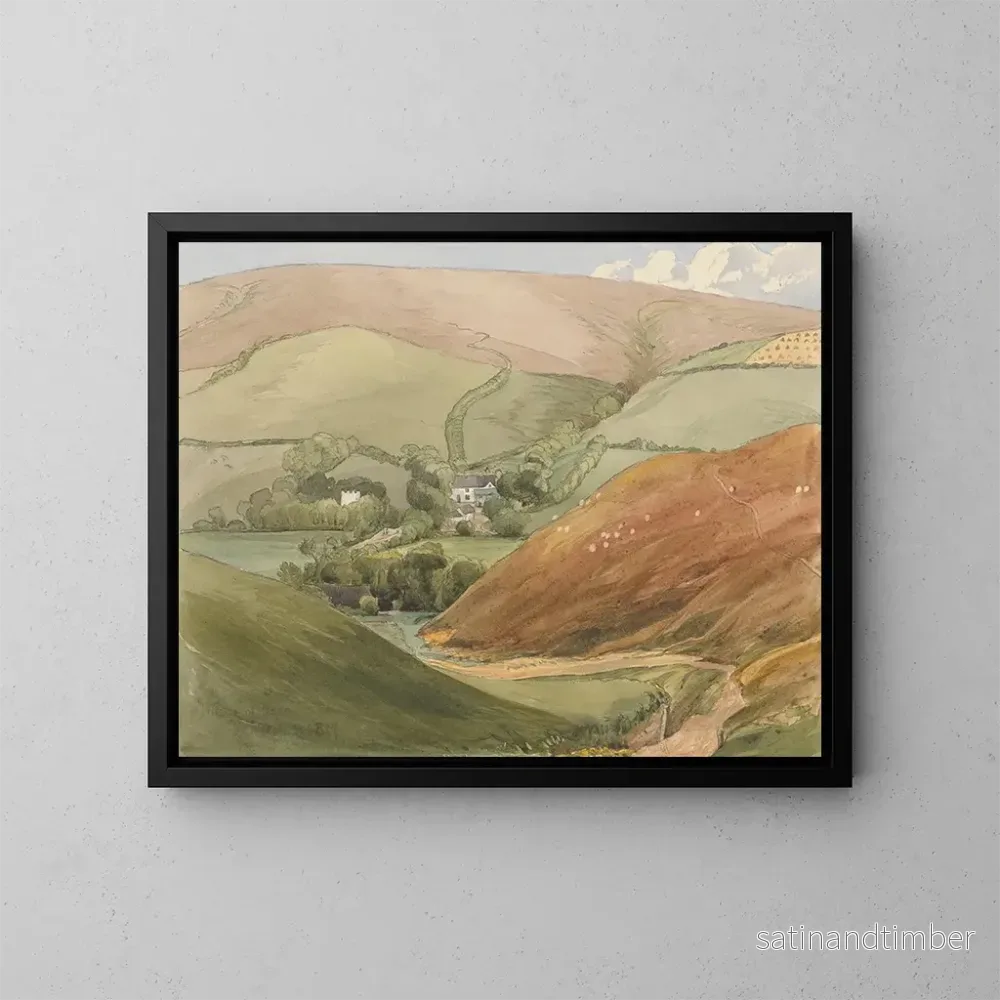 Reproduktion av målningen Village Oare - Révérend James Bulwer