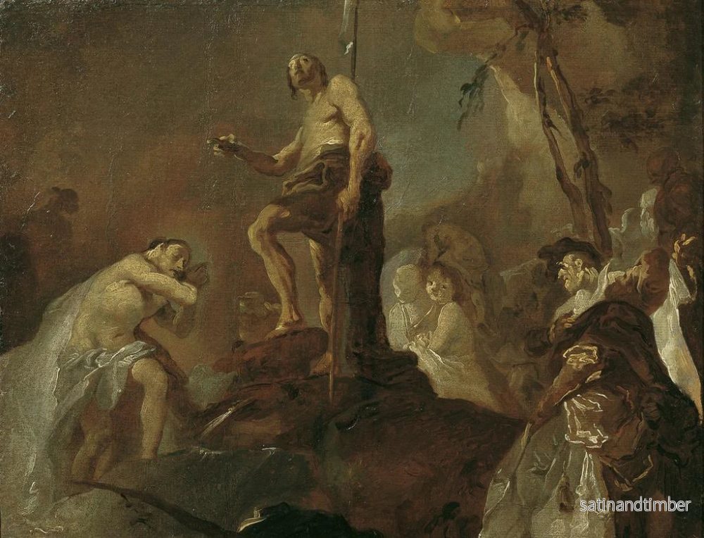 Reproduktion av målningen Le Baptême du Christ - Joseph Winterhalder le Jeune - Bild 2