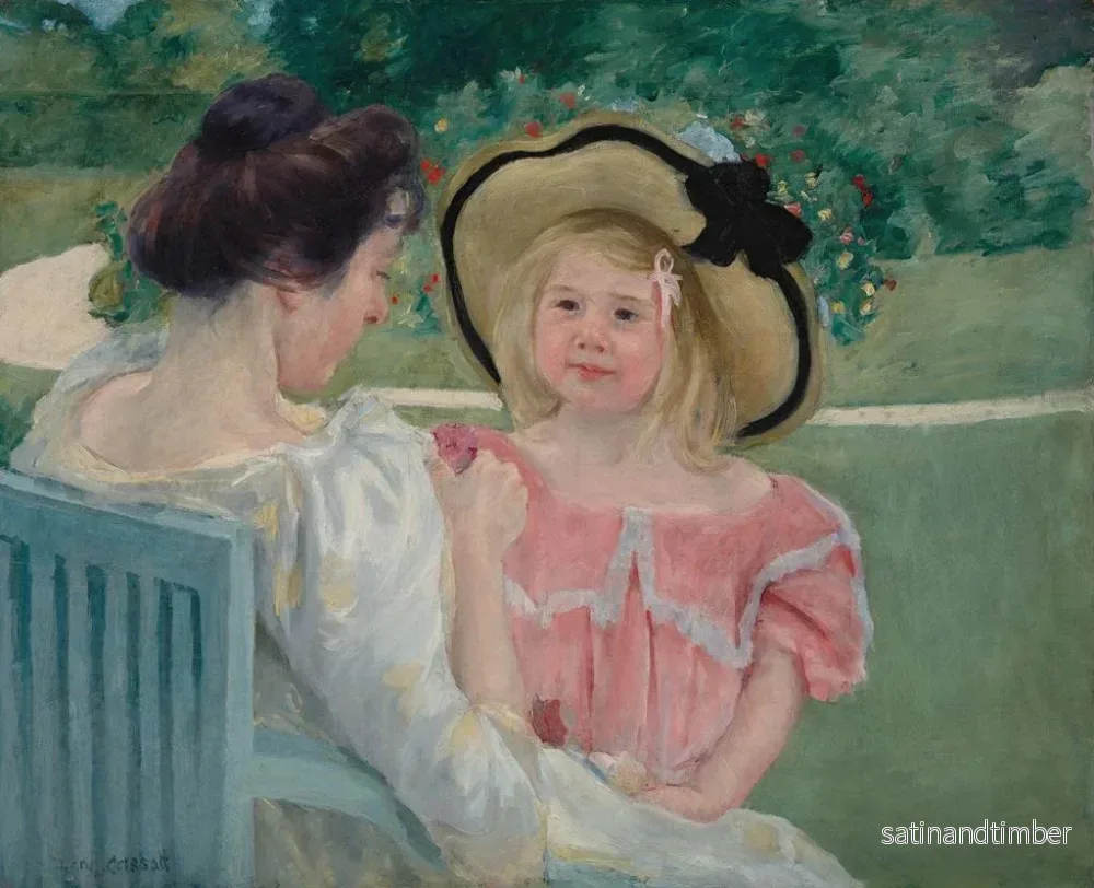 Reproduktion av målningen I trädgården - Mary Cassatt - Bild 2
