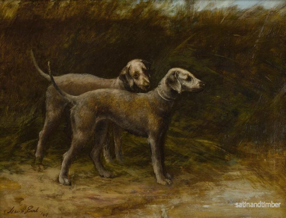 Reproduktion av målningen av två terrier Bedlington - Maud Earl - Bild 2