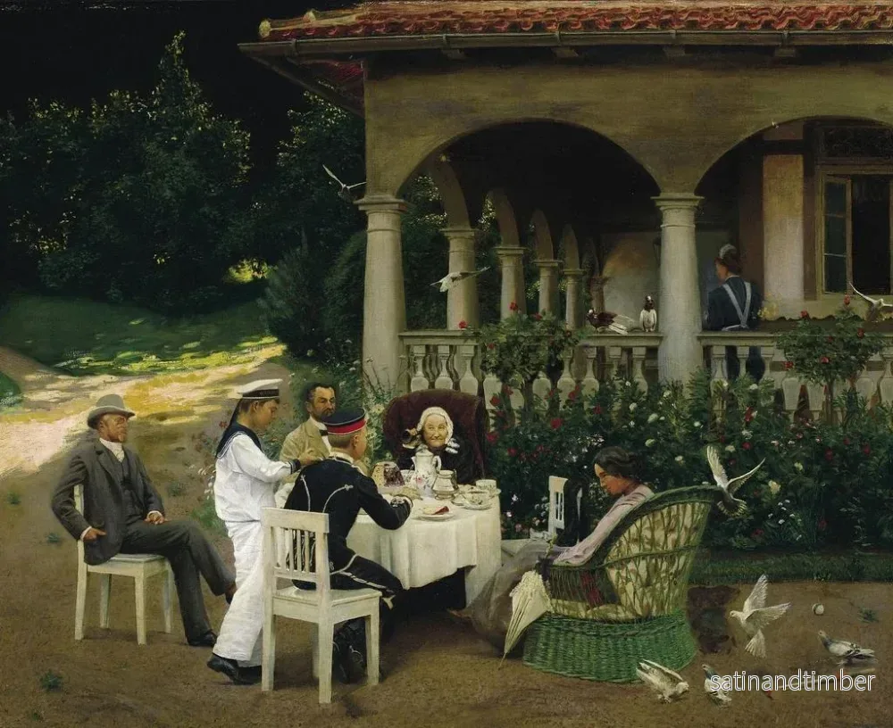 Reproduktion av målningen La fête au jardin - Erich Riefstahl - Bild 2