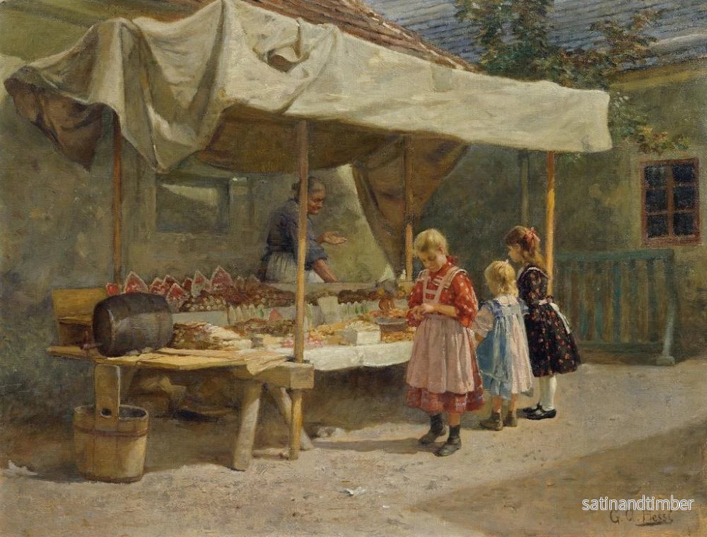 Reproduktion av målningen av pepparkakshus - Gustav August Hessl - Bild 2