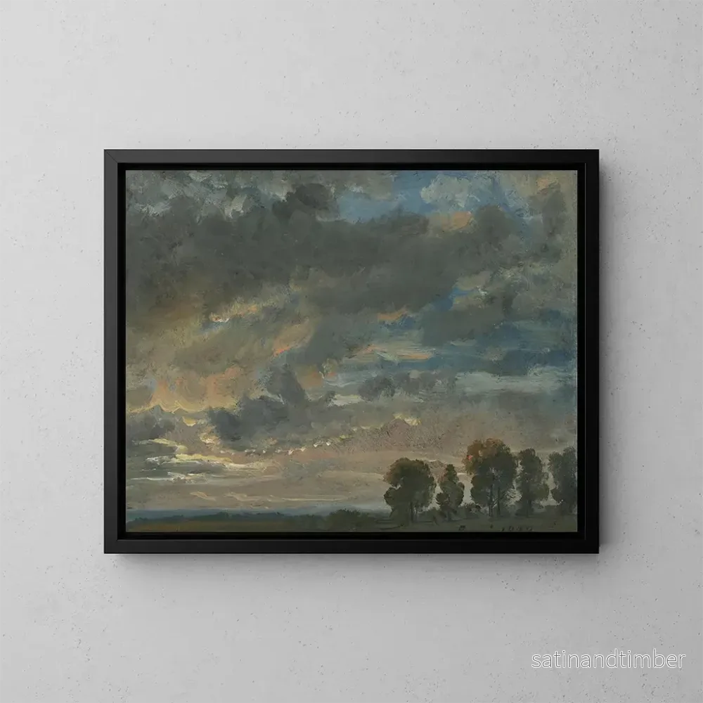 Reproduktion av målningen Kvällshimlen - Johan Christian Dahl