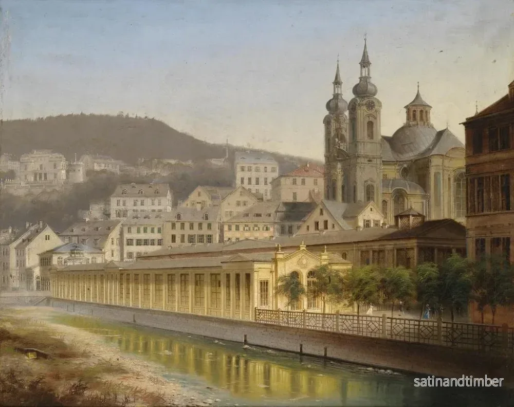 Reproduktion av målningen Vy över Karlsbad - Johann Wilhelm Jankowski - Bild 2