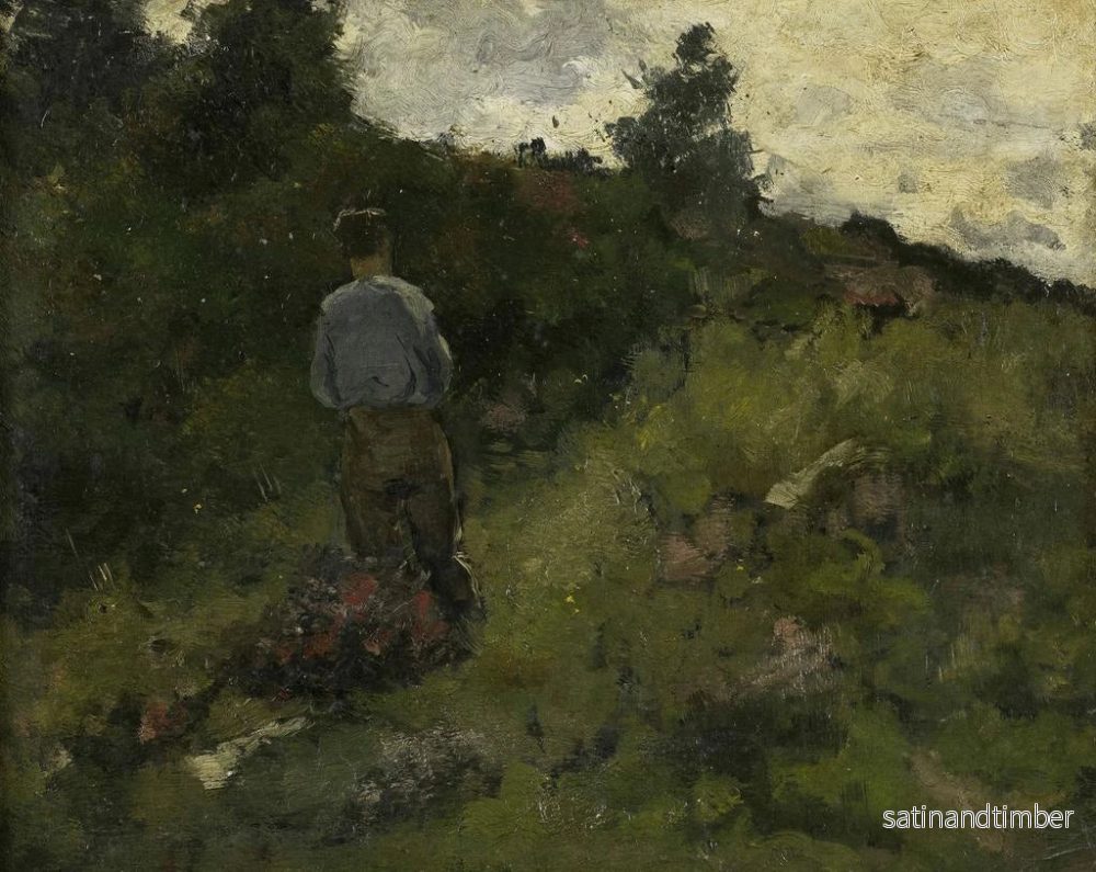 Reproduktion av målningen En bonde som går längs skogskanten - Richard Nicolas Roland Holst - Bild 2