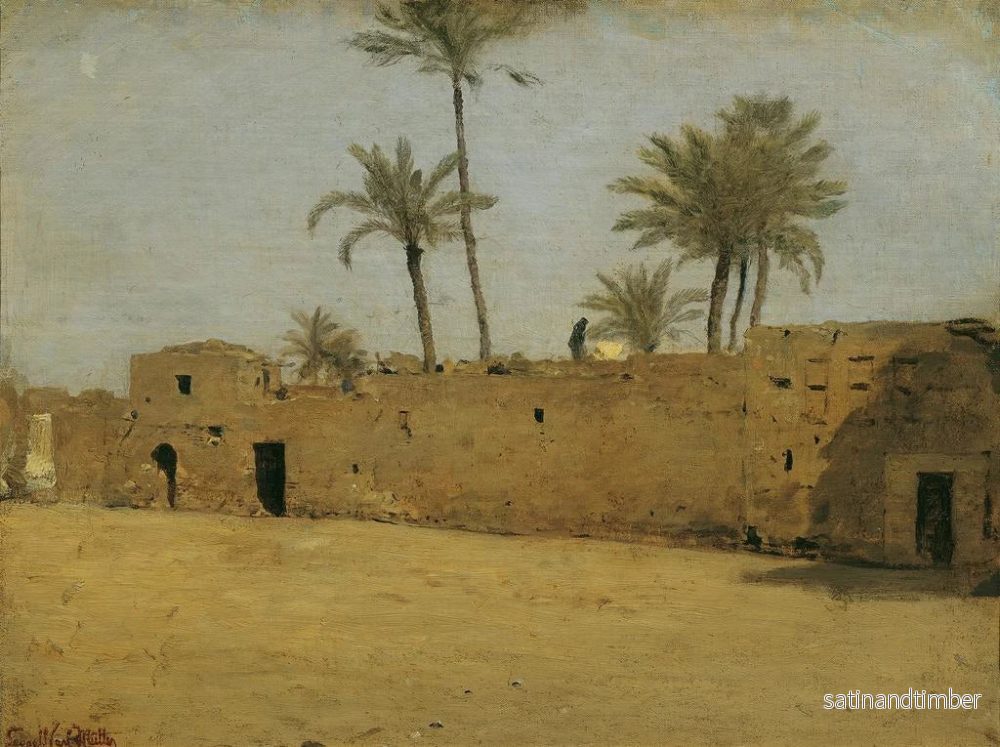 Reproduktion av målningen Le village de Matarije - Leopold Carl Müller - Bild 2
