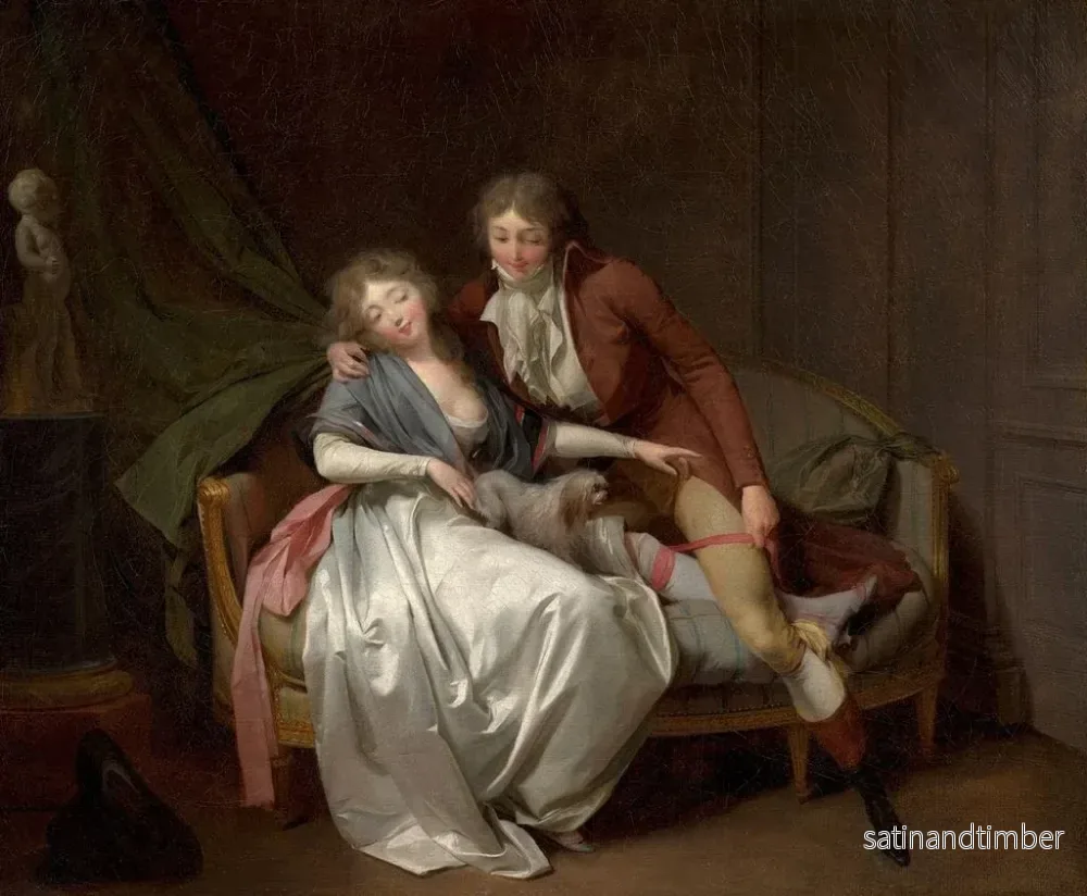 Reproduktion av målningen Défends-moi - Louis Léopold Boilly - Bild 2