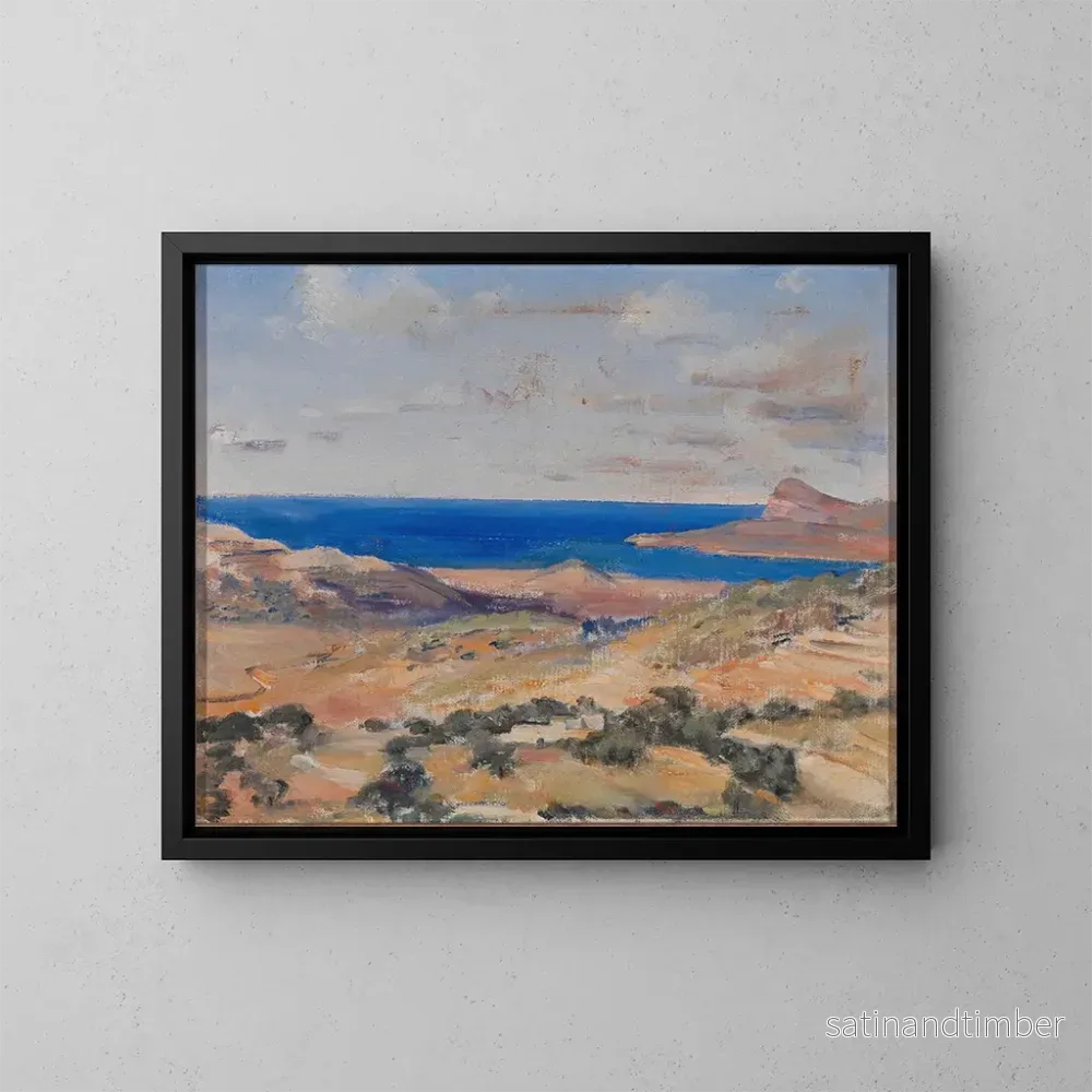 Reproduktion av målningen Rivage med blått hav - Eleanor Harris