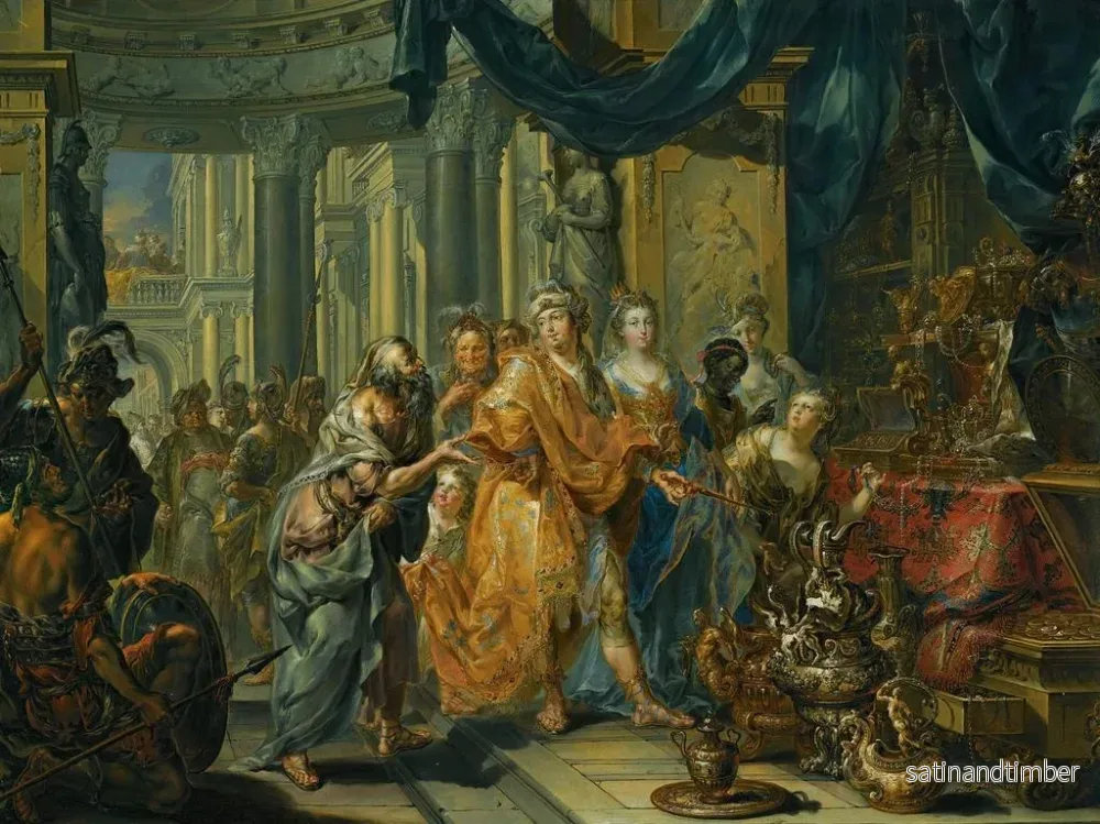 Reproduktion av målningen Crésus och Solon - Johann Georg Platzer - Bild 2