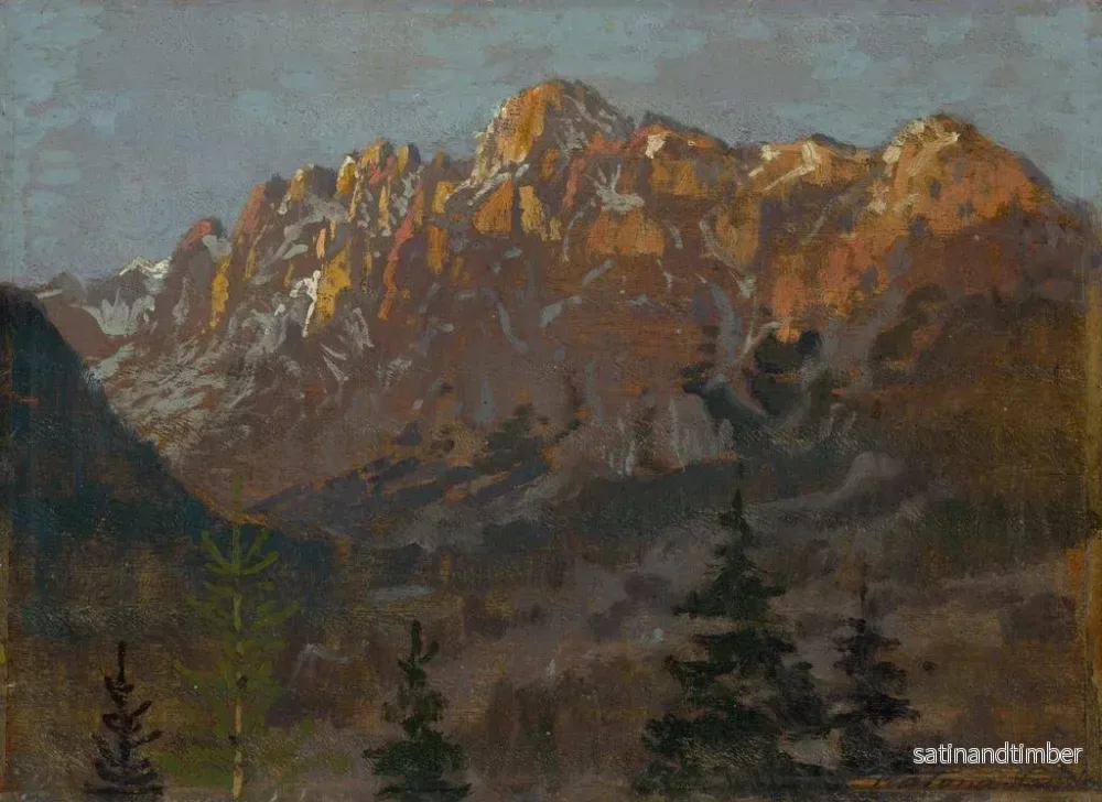 Reproduktion av målningen Motiv av Tatras - Ferdinand Katona - Bild 2
