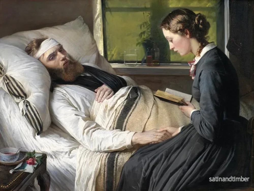 Reproduktion av målningen En dansk soldat skadad - Elisabeth Jerichau-Baumann - Bild 2