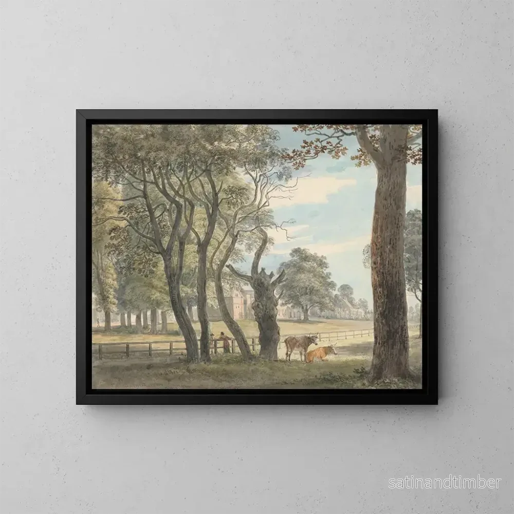 Reproduktion av målningen Hyde Park-ladugården - Paul Sandby