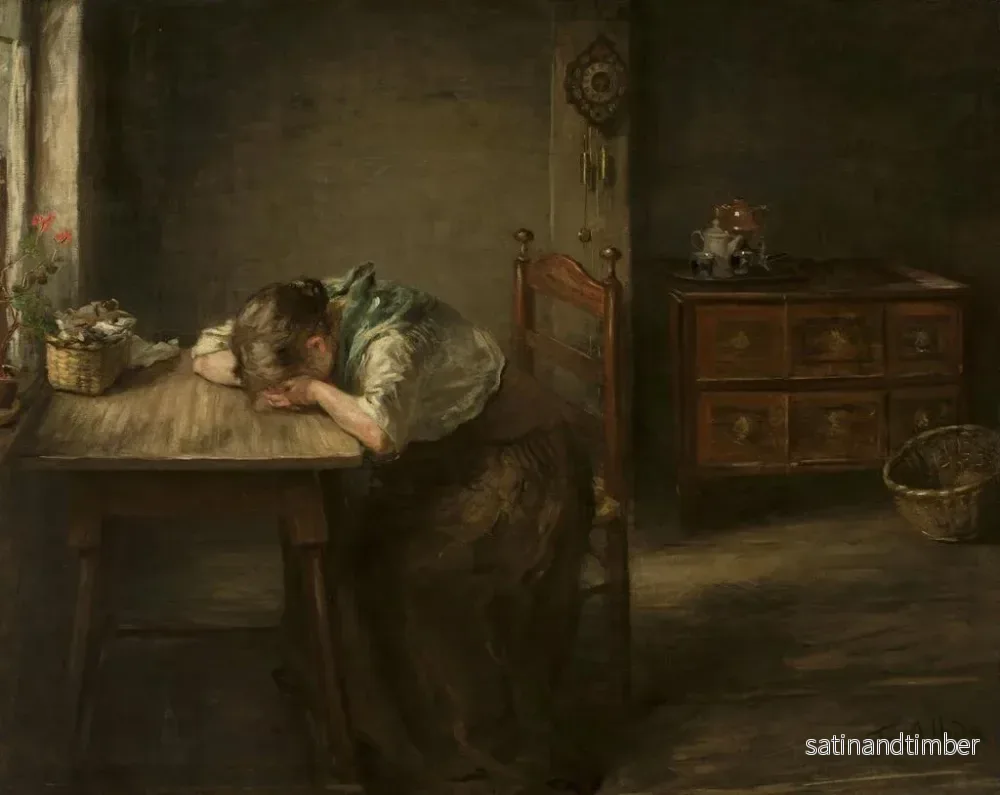 Reproduktion av målningen Abandonné - Fritz von Uhde - Bild 2