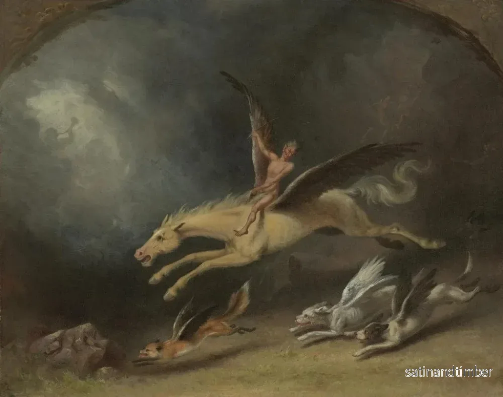 Reproduktion av målningen Le rêve des chasseurs de renards - William Holbrook Beard - Bild 2
