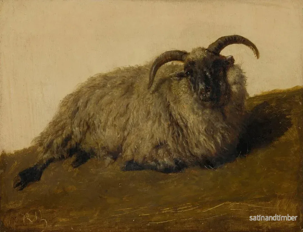 Reproduktion av målningen Le Mérinos - Rosa Bonheur - Bild 2