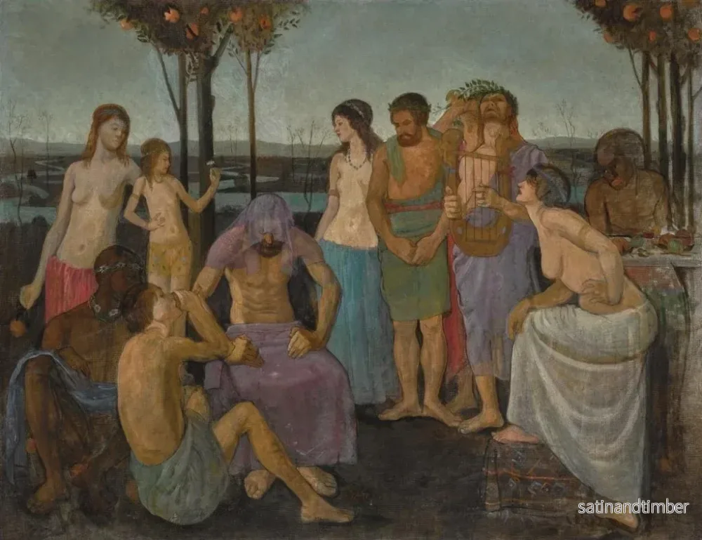 Reproduktion av målningen Allégorie - Mark Gertler - Bild 2