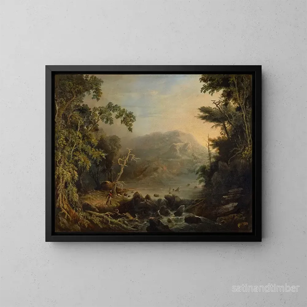 Reproduktion av målningen Le chasseur d'orignaux - Charles Codman