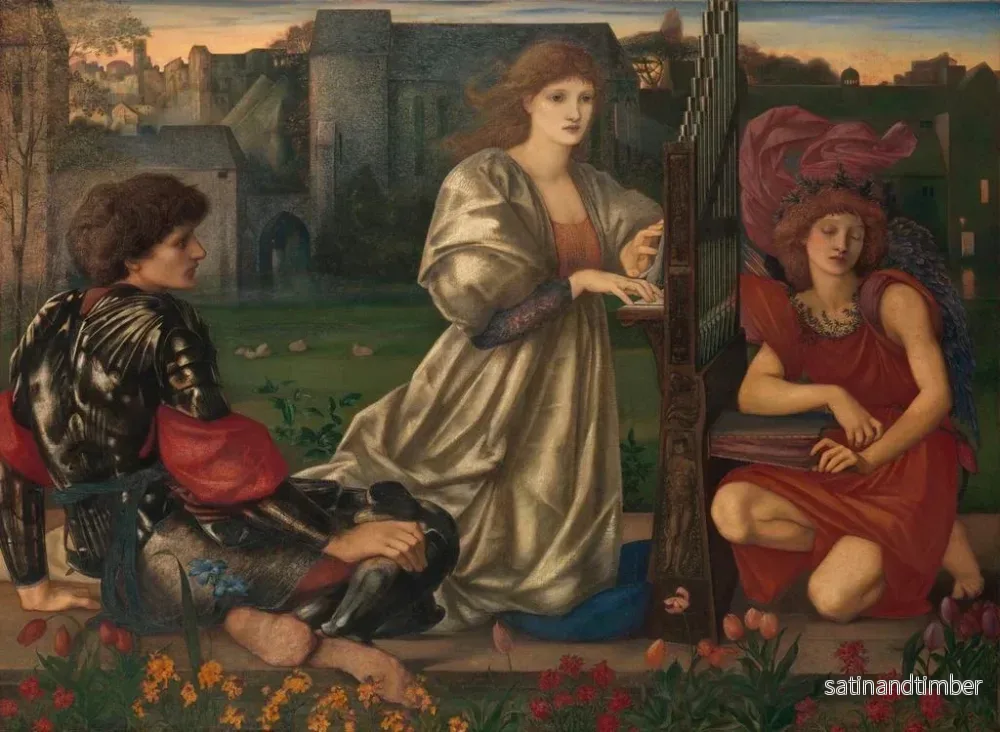 Reproduktion av målningen La Chanson d'amour - Sir Edward Coley Burne-Jones - Bild 2
