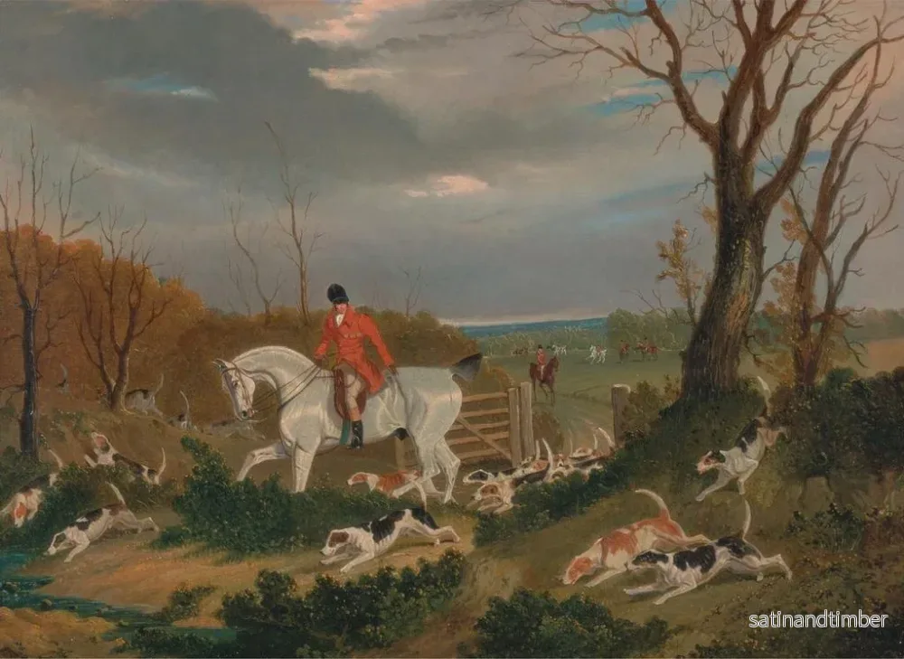 Reproduktion av målningen La chasse du Suffolk en route vers le couvert près de Herringswell - John Frederick Herring l'Ancien - Bild 2