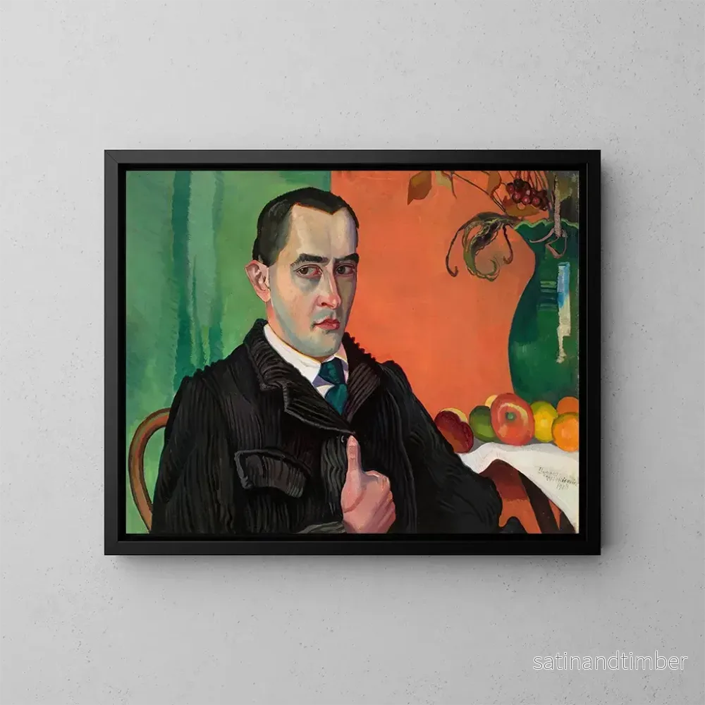 Reproduktion av målningen Portrait de Maria Stawarska Goliska – Stanisław Ignacy Witkiewicz
