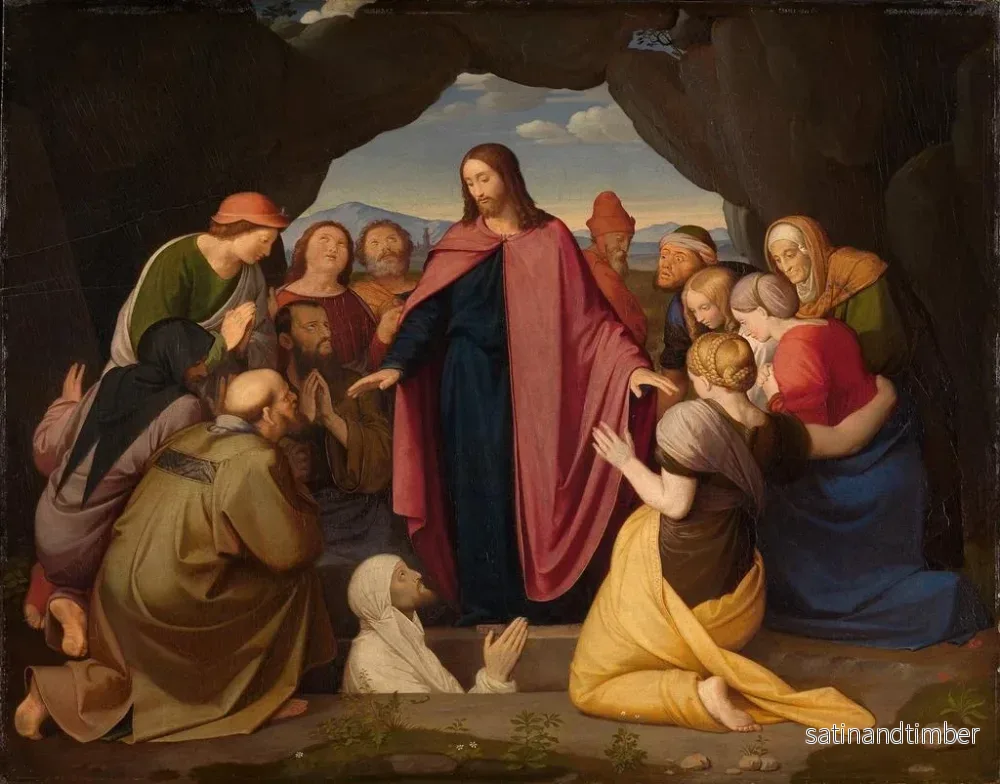 Reproduktion av målningen av Uppståndelsen av Lasarus - Johann Friedrich Overbeck - Bild 2