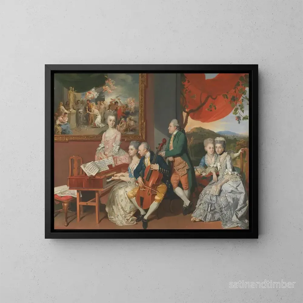 Reproduktion av målningen La famille Gore avec George, 3e comte Cowper – Johan Joseph Zoffany Reproduktion av målningen La famille Gore avec George, 3e comte Cowper – Johan Joseph Zoffany