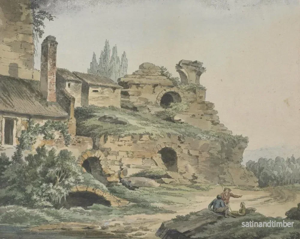Reproduktion av målningen Amphithéâtre - Johann Gottlieb Hackert - Bild 2