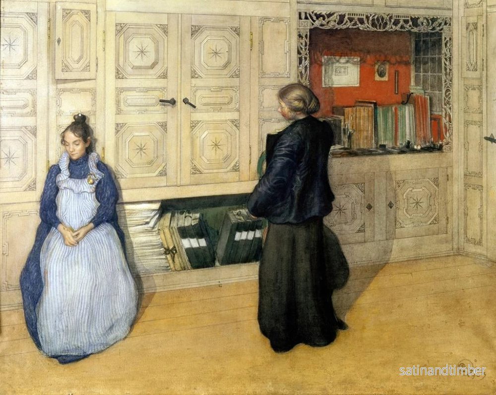 Reproduktion av målningen Mor och dotter - Carl Larsson - Bild 2