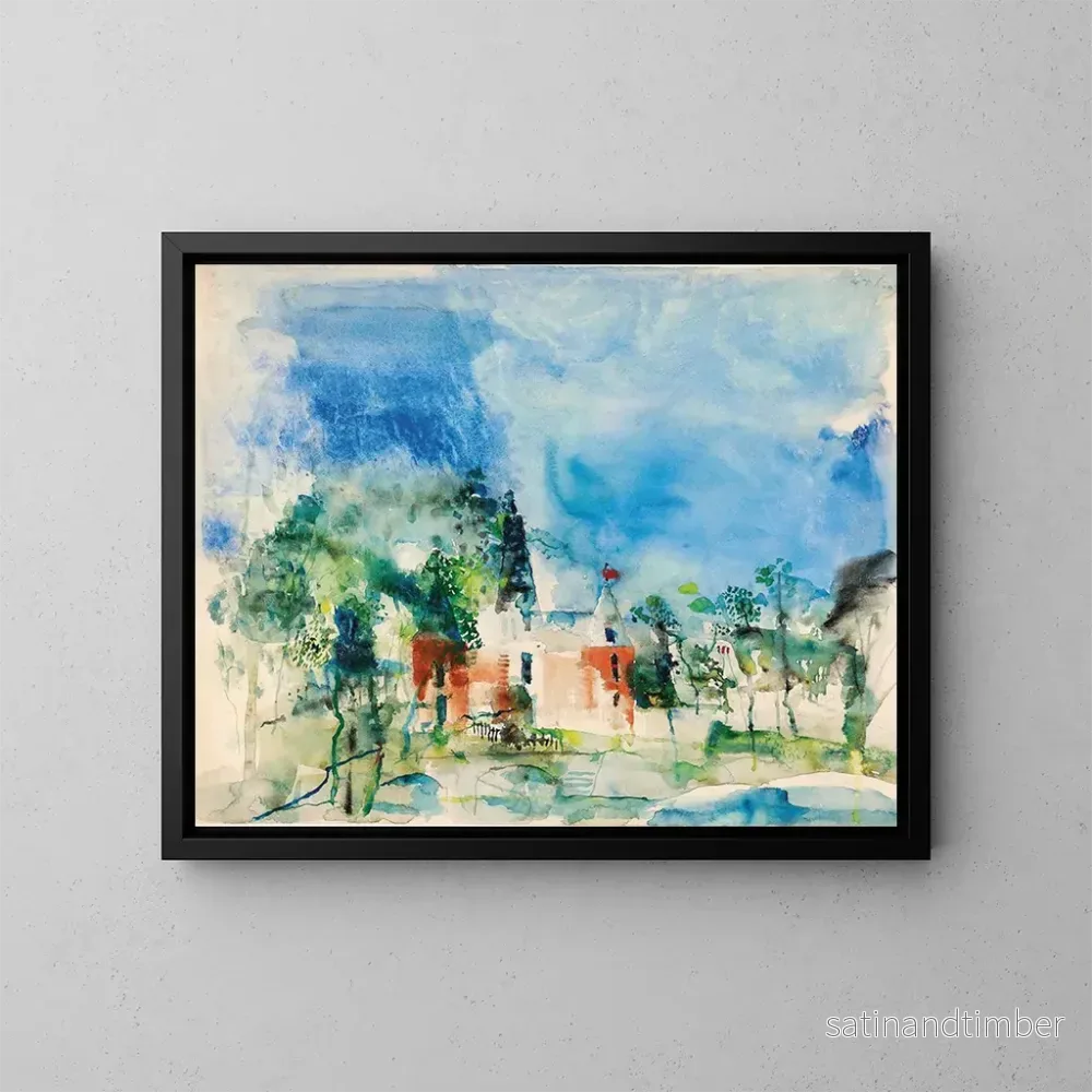 Reproduktion av målningen Château aux tours rouges - Wilhelm Thöny
