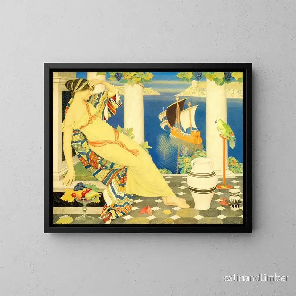 Reproduktion av målningen Ariane à Naxos - Joseph Edward Southall