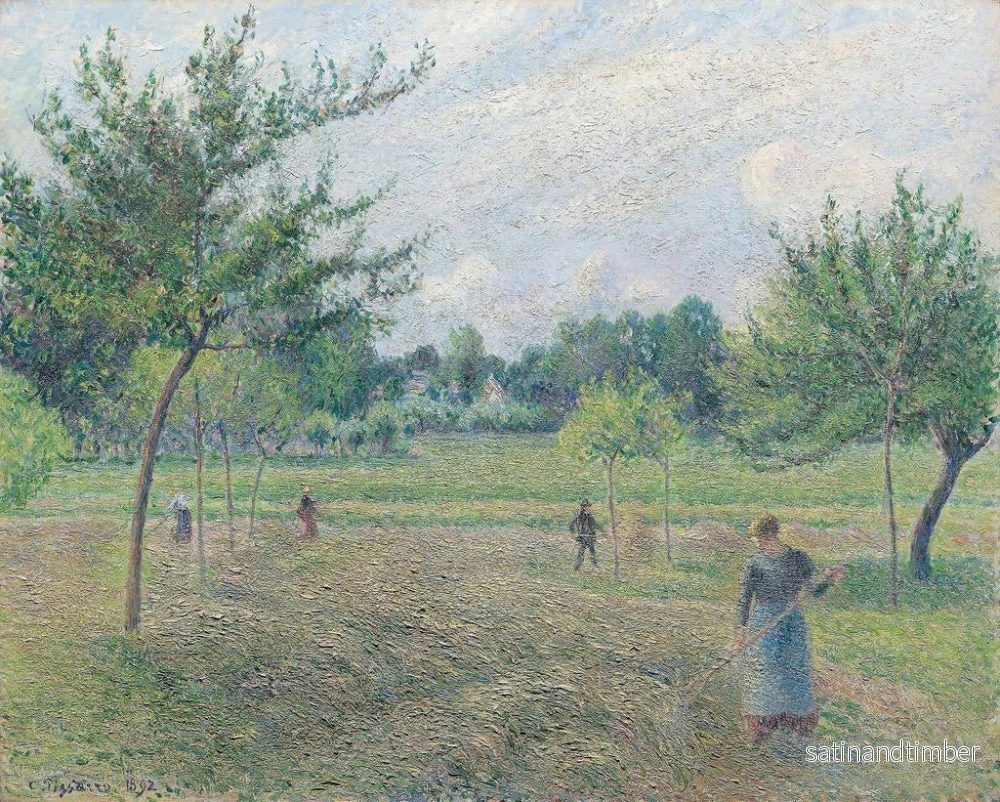 Reproduktion av målningen Fauchage à Ragny - Camille Pissarro - Bild 2