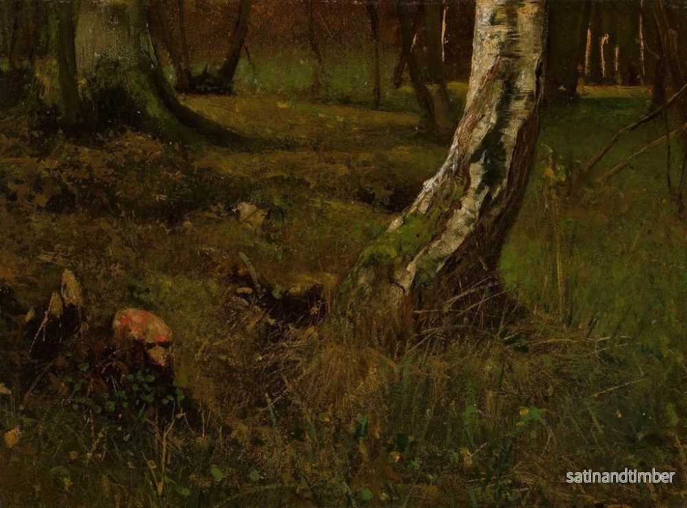 Reproduktion av målningen Tronc de bouleau - Curt Agthe - Bild 2